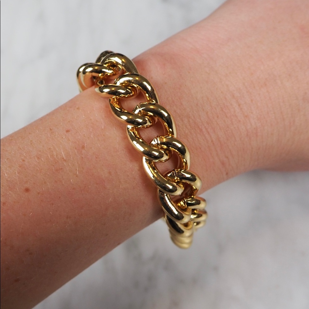 Lauren Ralph Lauren Gold Stirrup Link Bracelet